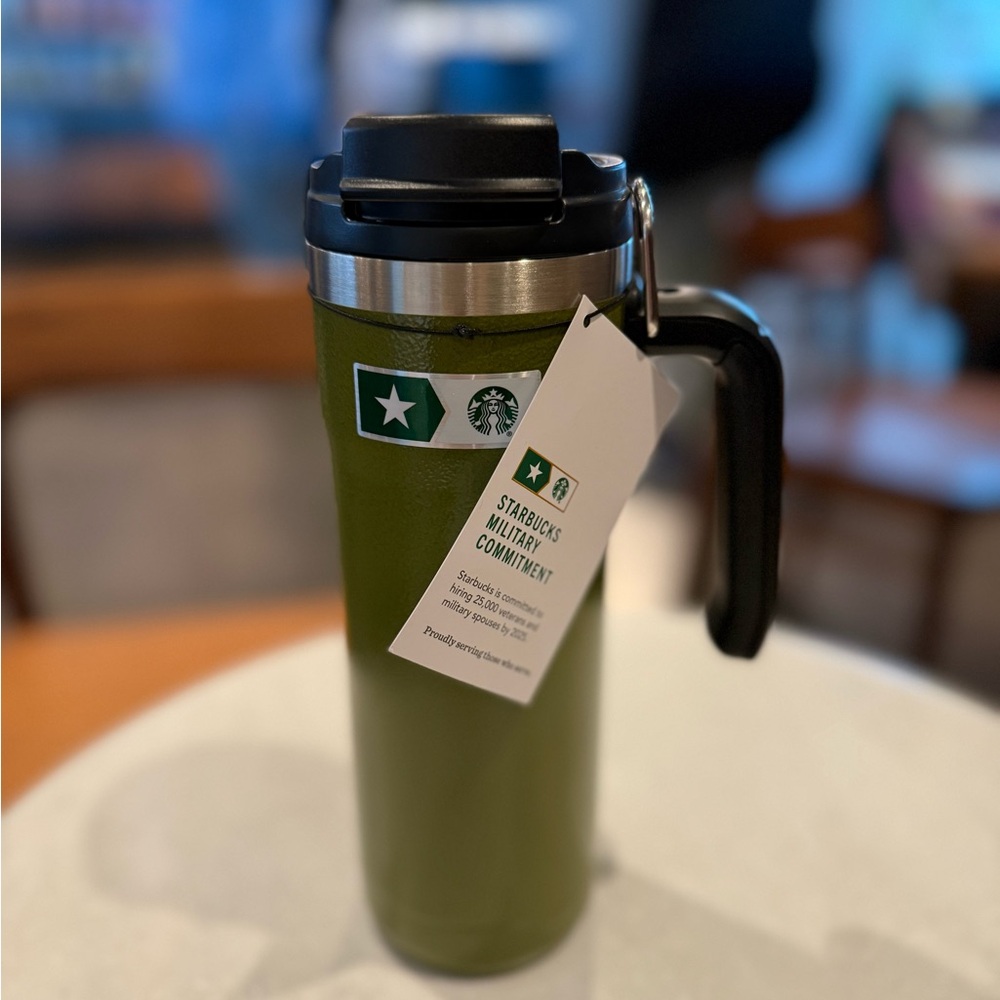 Starbucks Military Green Travel Tumbler